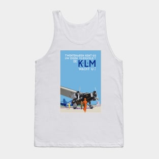 KLM Netherlands Vintage Poster 1930s Tank Top